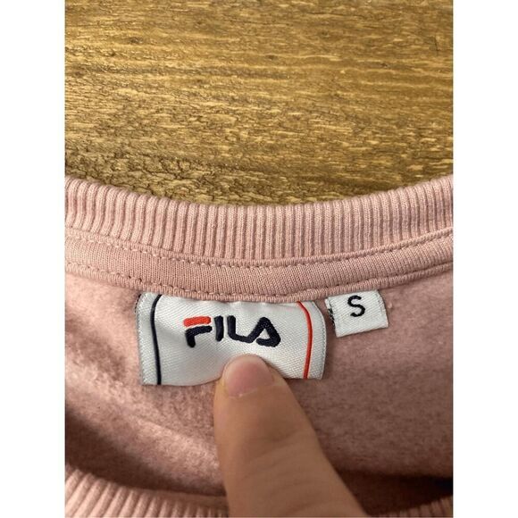 FILA Small pink crop top sweatshirt athletic - Picture 3 of 6